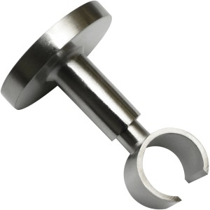 Gardinia Doppelträger Chicago, Edelstahloptik, für 2 Gardinenstangen Ø 20 mm.