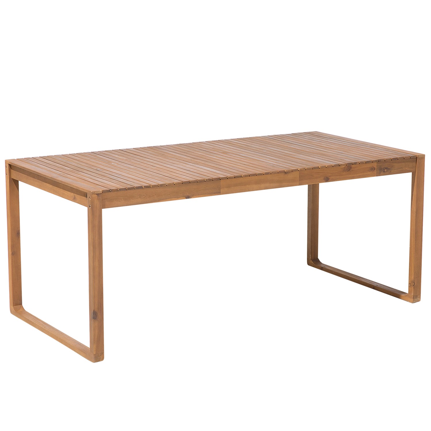 Beliani Gartentisch SASSARI Heller Holzfarbton 180x90x75 günstig online kaufen