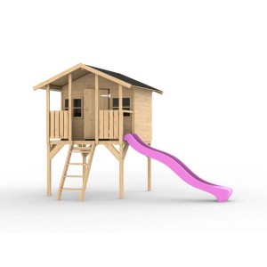 Belladoor Stelzenhaus Toby Inklusive Rutsche Pink