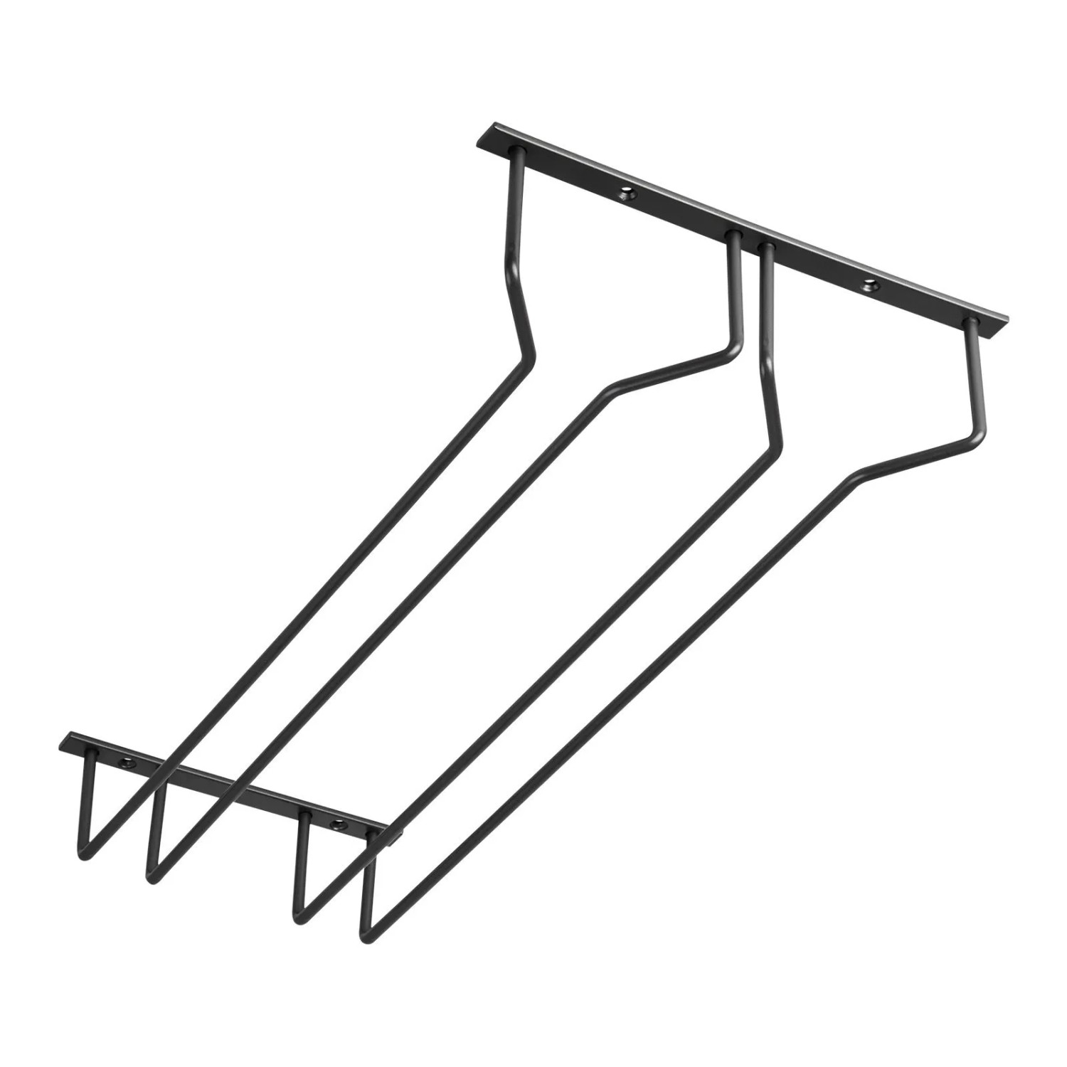 SOTECH Gläserhalter für 2 Glasreihen 235 x 500 x 70 mm Schwarz