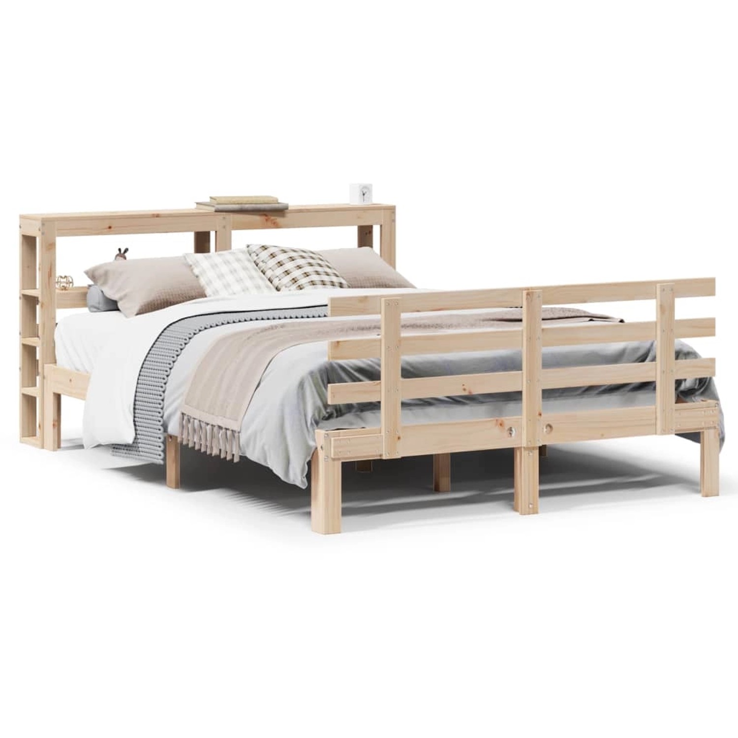 vidaXL Bettgestell mit Kopfteil ohne Matratze 120x190 cm 3306100 günstig online kaufen