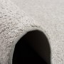 Detailansicht: Snapstyle Hochflor Teppichläufer Mona in Silbergrau, weicher Flor.