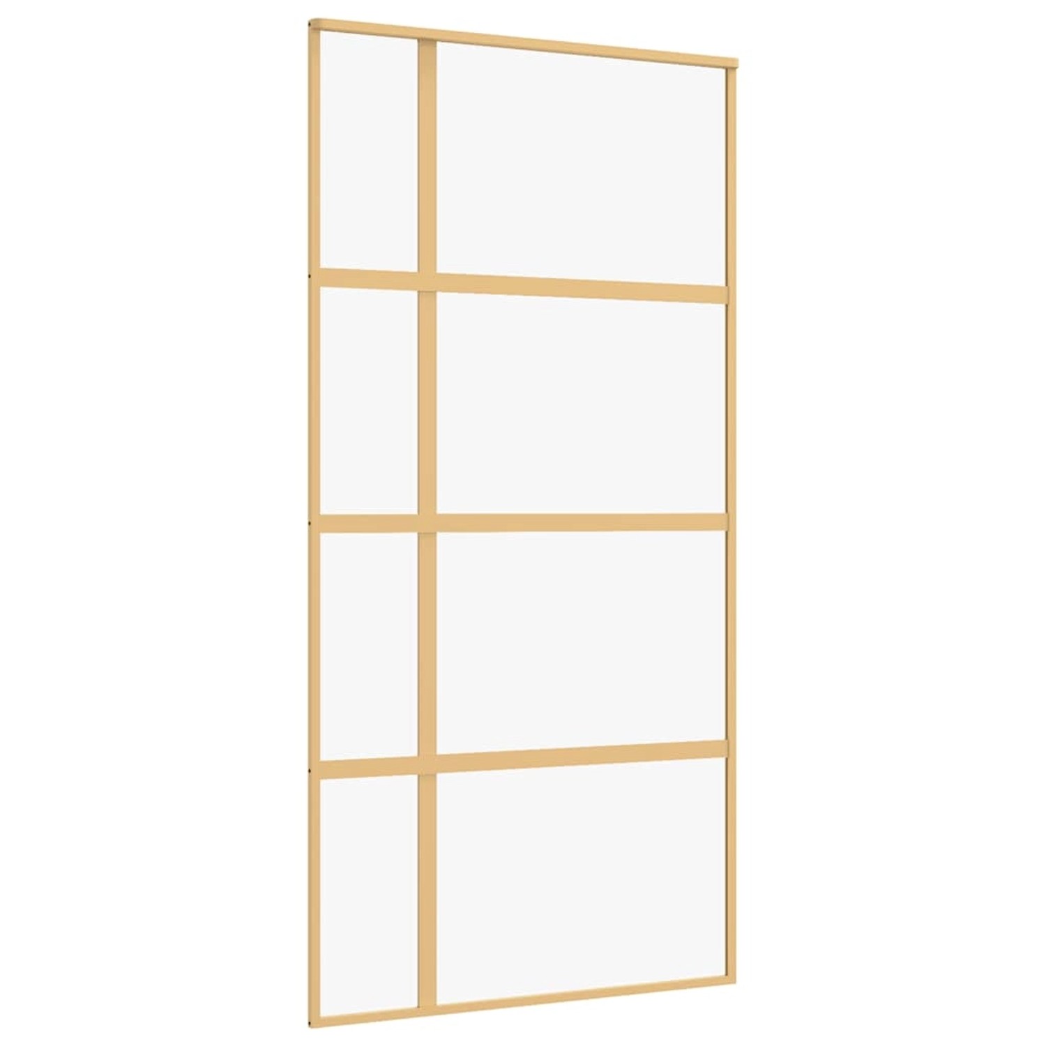 vidaXL Schiebetür Golden 102,5x205 cm ESG-Klarglas und Aluminium 155192 günstig online kaufen