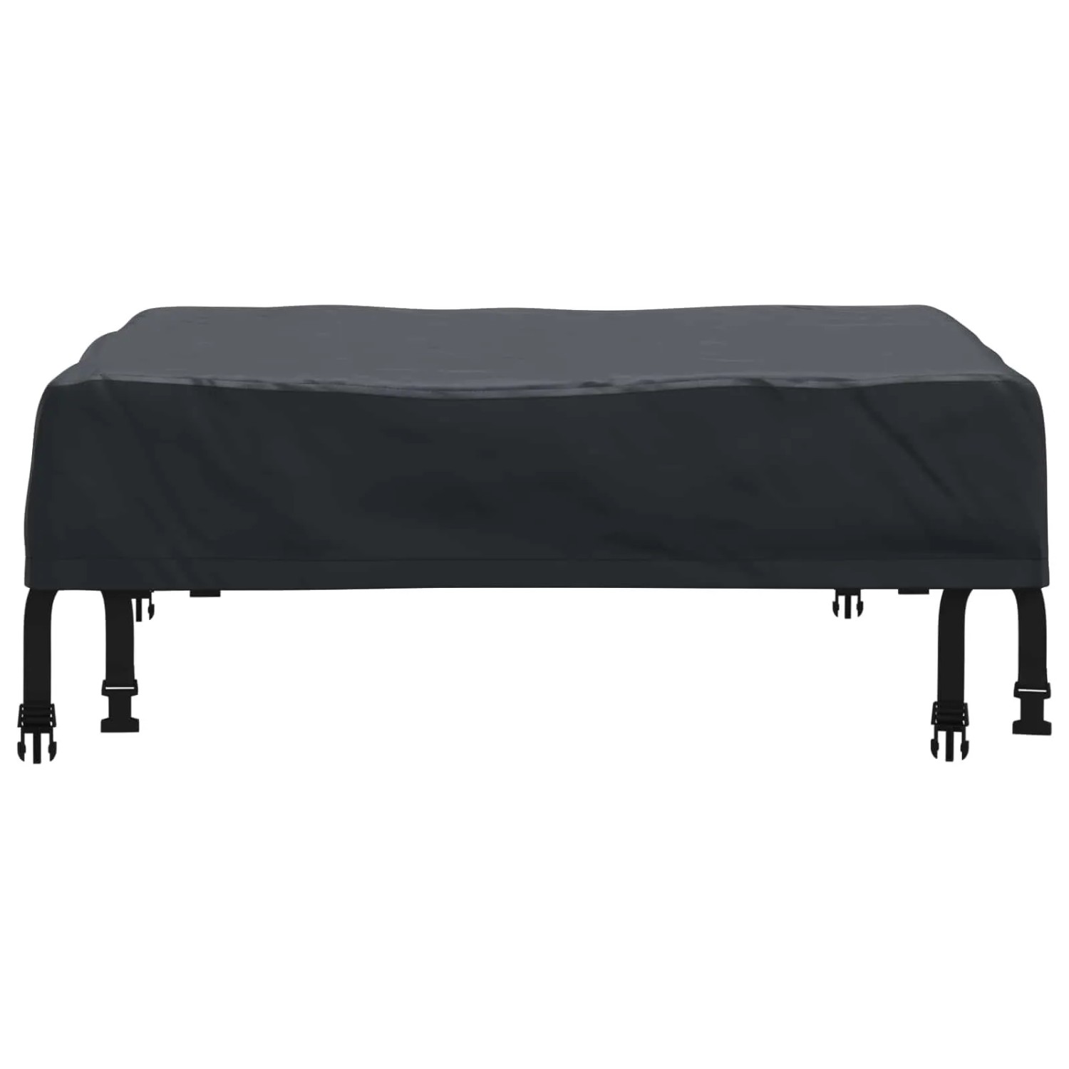 vidaXL Tischdecken Uni Schwarz 72 x 72 x 15 cm Stoff 4106076_6