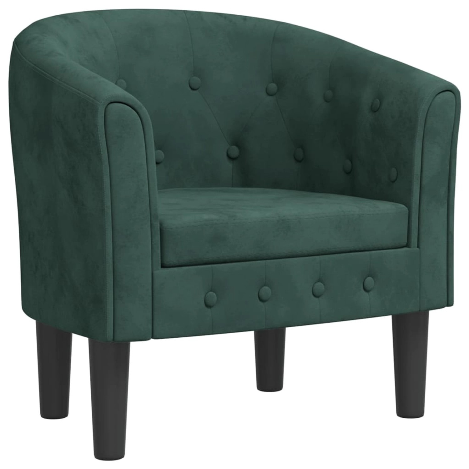 vidaXL Clubsessel Dunkelgrün Samt 356472 günstig online kaufen
