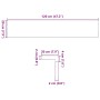 vidaXL Fensterbänke 2 Stk Hellbraun 120x20x2 cm Massivholz Eiche 4009138_10
