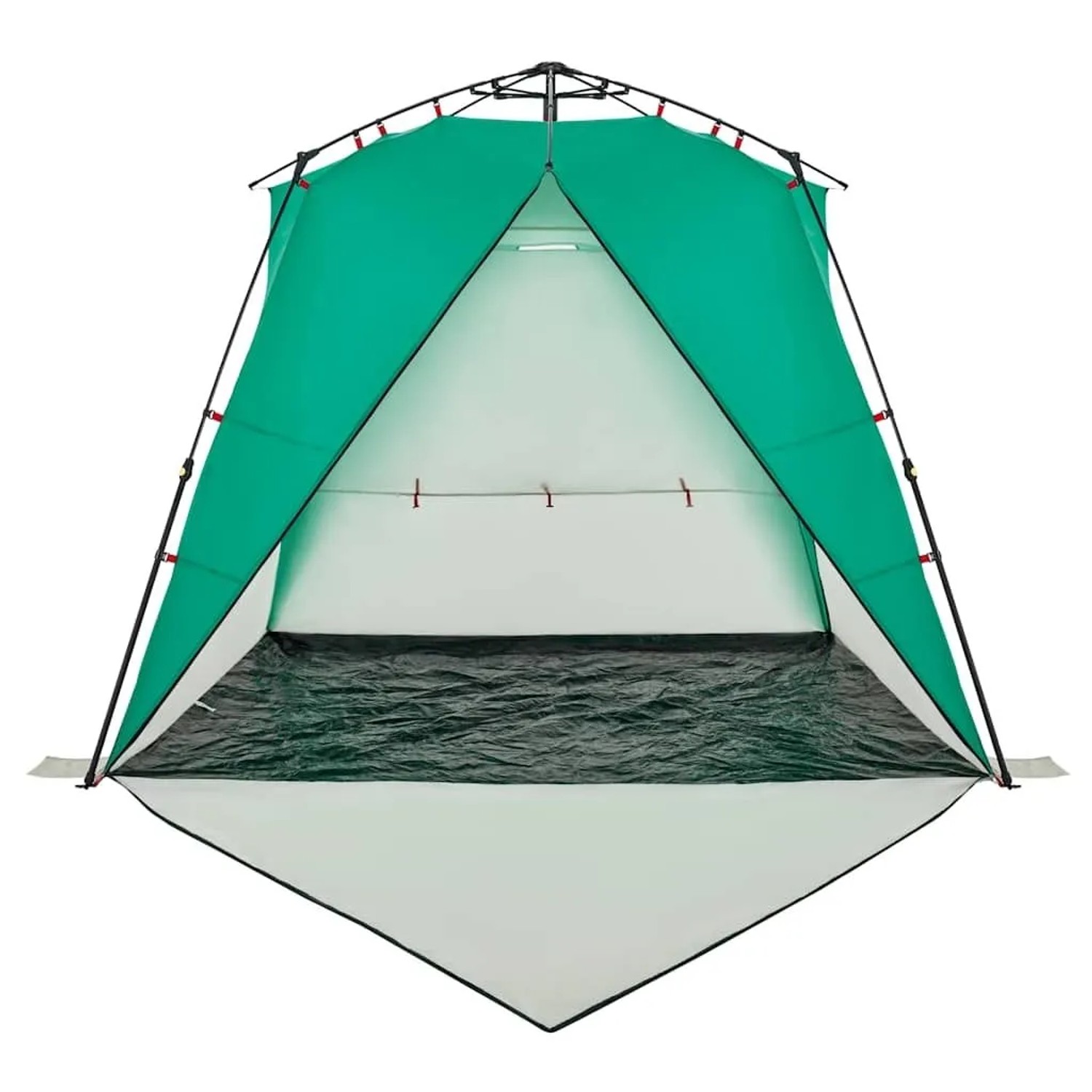 vidaXL Strandzelt 4 Personen Seegrün Quick Release Wasserdicht 4005306_8