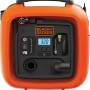 Black+Decker Luftpumpe ASI400 mit 12V Anschluss, Kompressor mit Digitalanzeige und Zubehör.