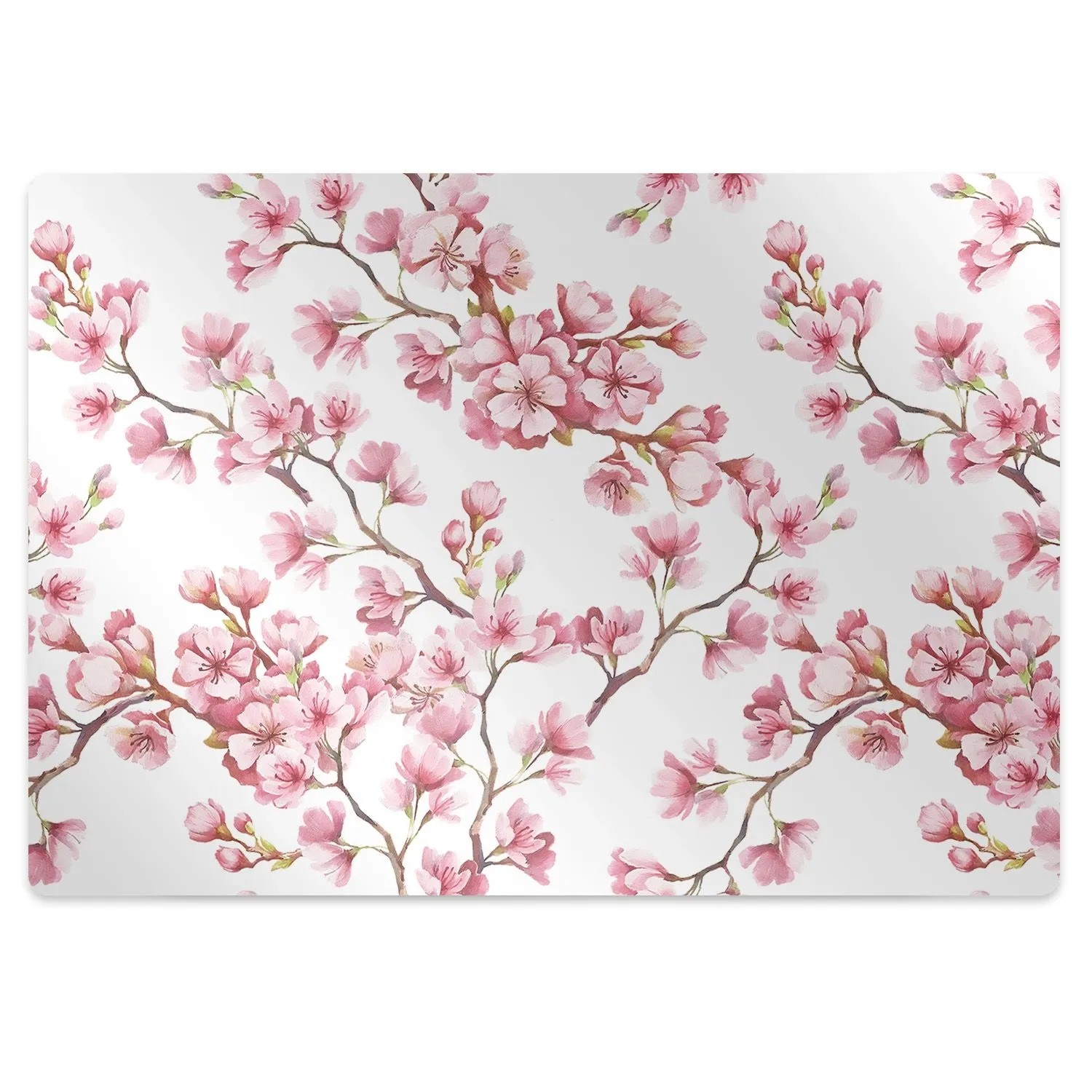 Tulup Bodenschutzmatte Kirschblüte Bodenschutzmatte Teppich 140x100 cm Rot günstig online kaufen