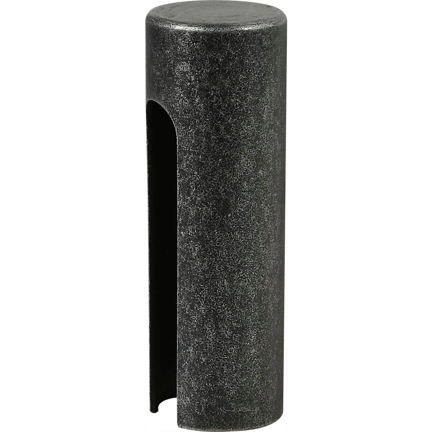 Halcö Aufsteckhülse Flachrund Band ø 20mm Bandhöhe 112mm Verzinkt Schwarz Passiviert