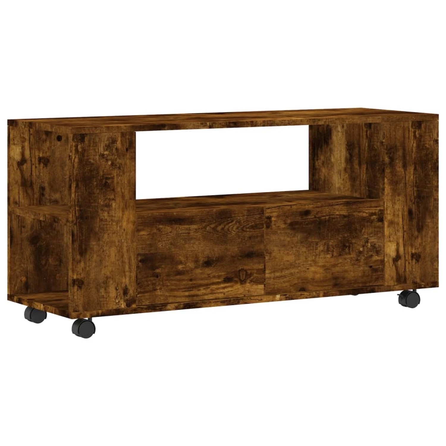 vidaXL TV-Schrank Räuchereiche 102x34,5x43 cm Holzwerkstoff 833747