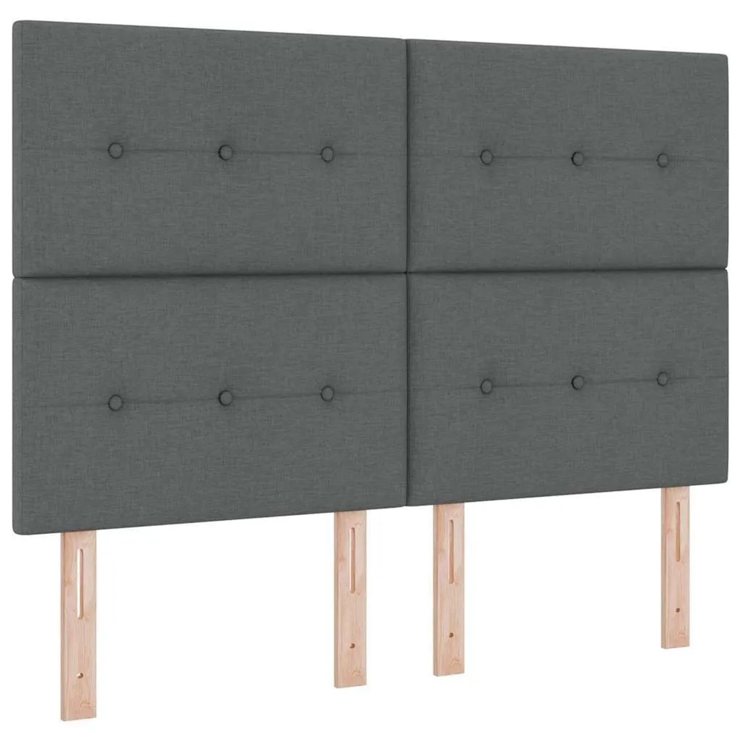 vidaXL Kopfteil mit Kopfteil Dunkelgrau 160 cm Kunstleder 3337835