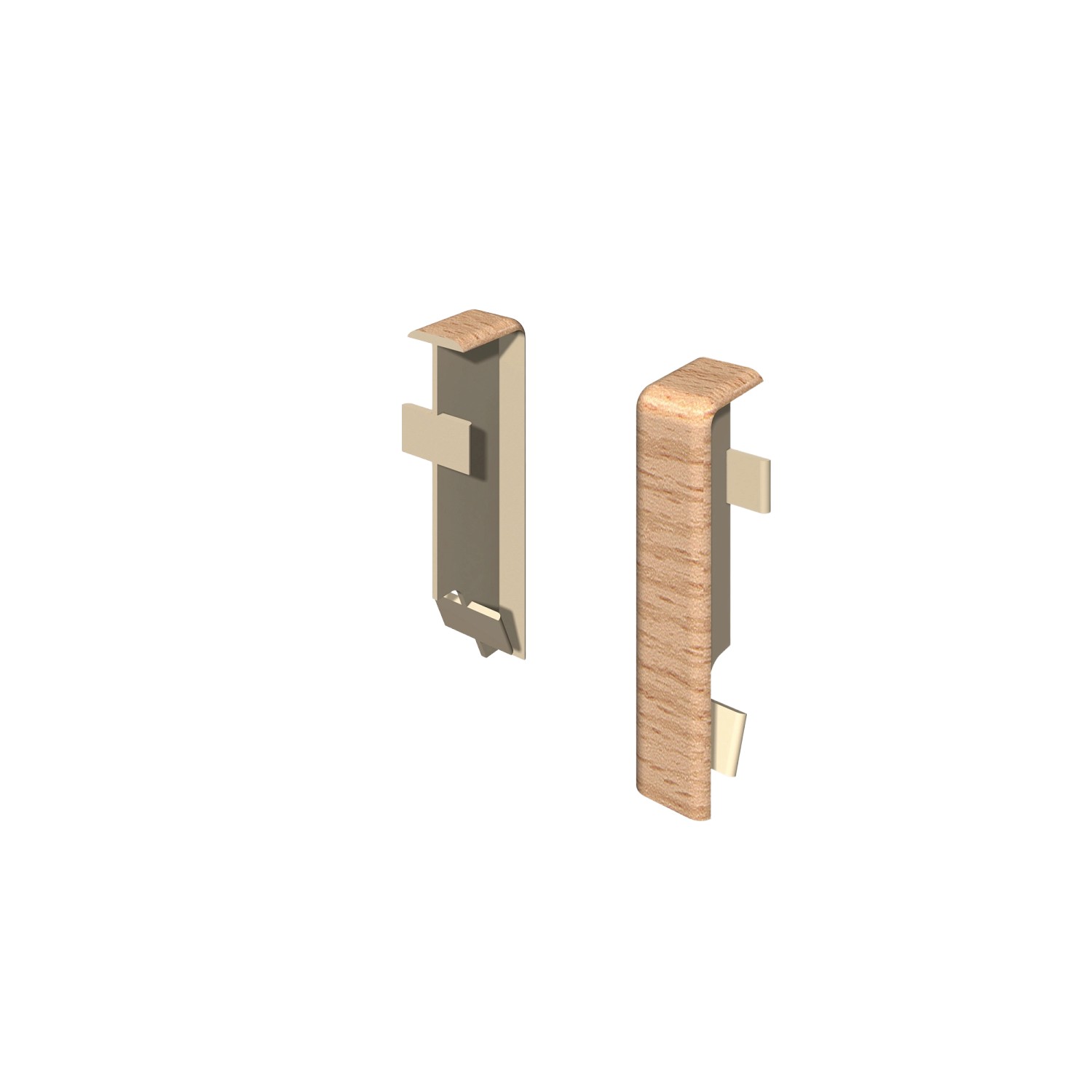 Egger Zwischenstück 6 cm Buche Natur 2 Stück_2