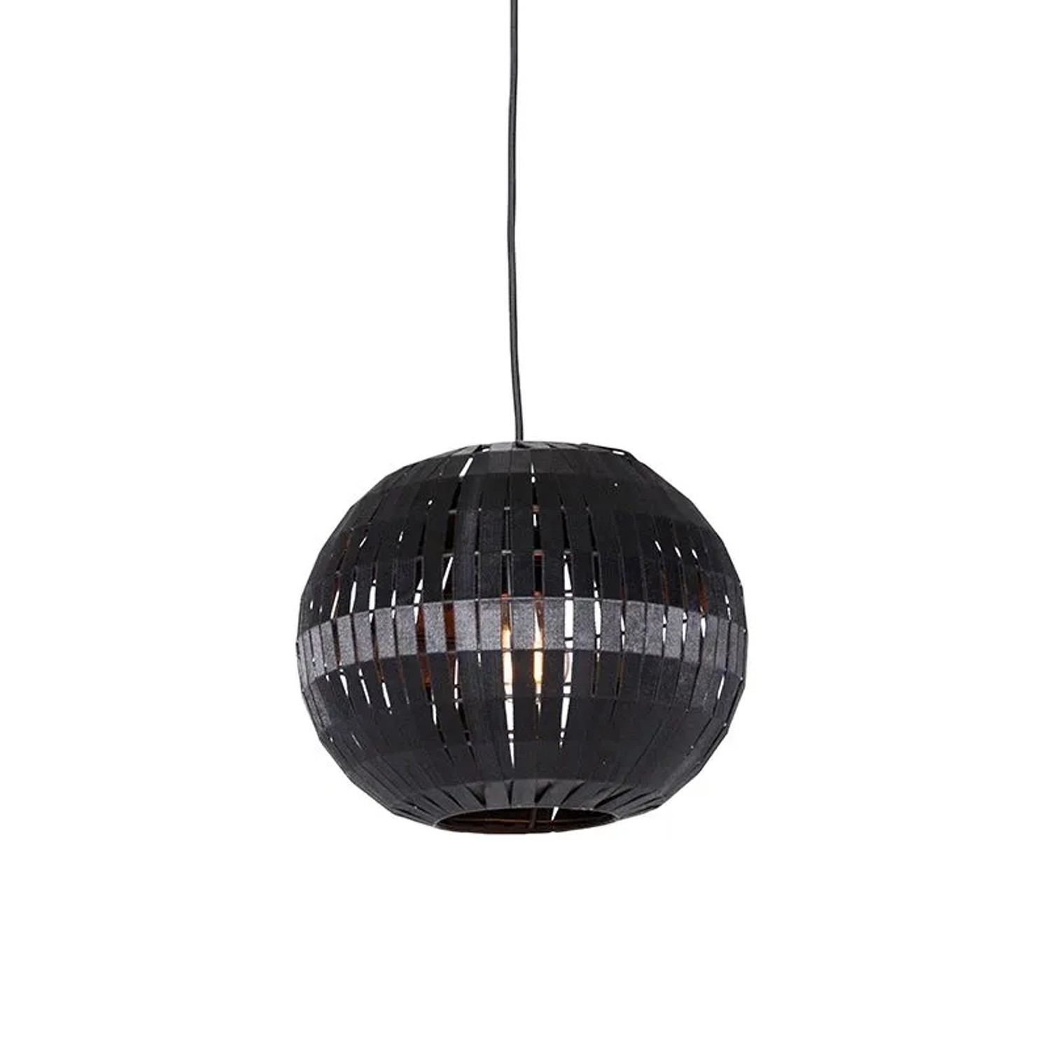 QAZQA Moderne Hängelampe Schwarz 30 cm Zoë