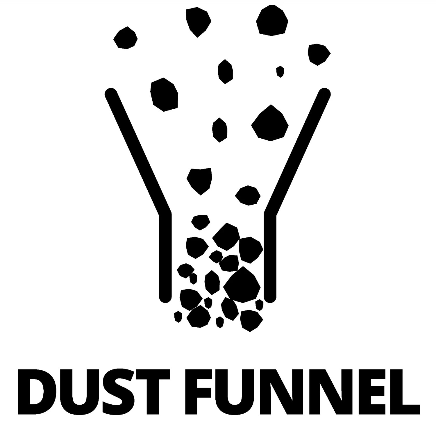 Symbol für Staubabsaugung an Einhell Zug-Kapp-Gehrungssäge. Trichter mit Staub.