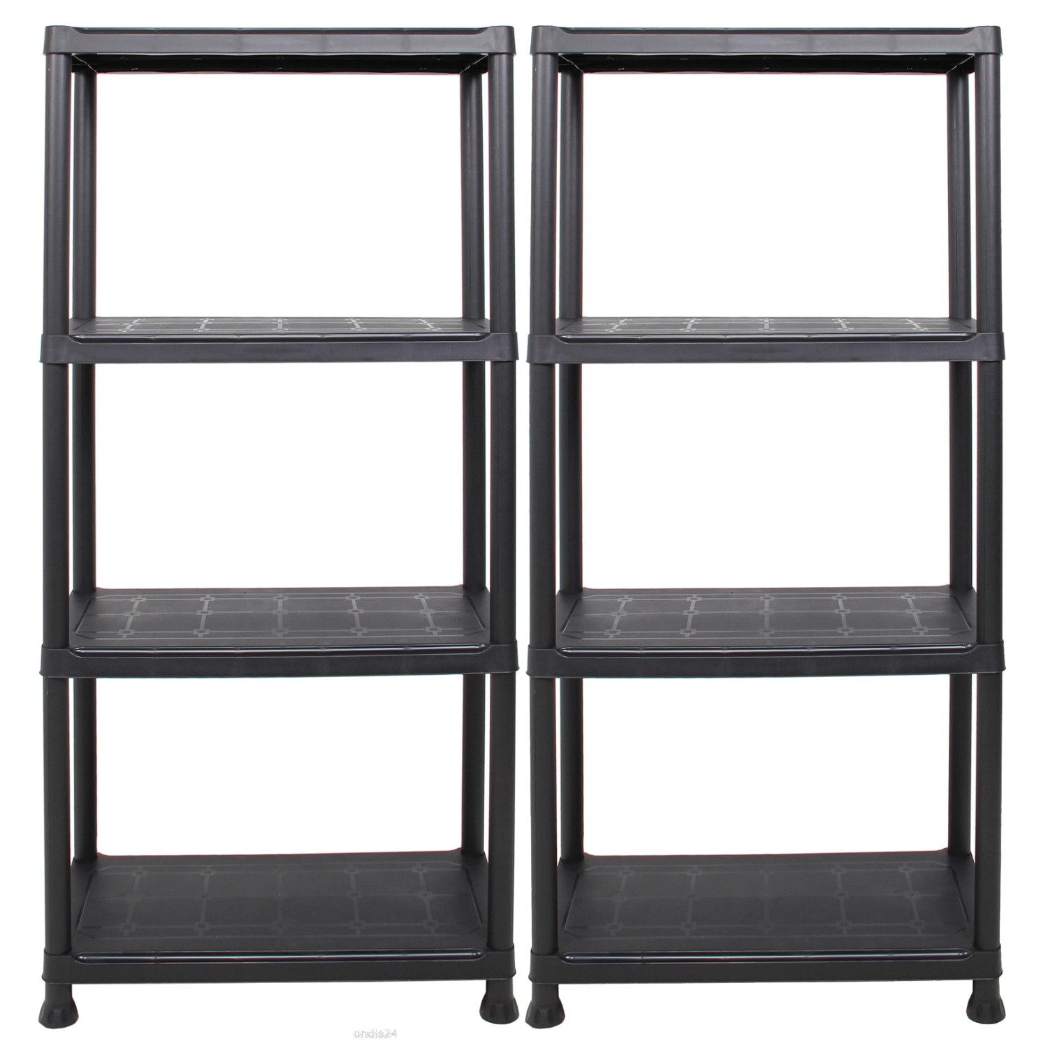 Ondis24 2x Steckregal 60 x 30 x 135H cm 4 Böden Kunststoff günstig online kaufen