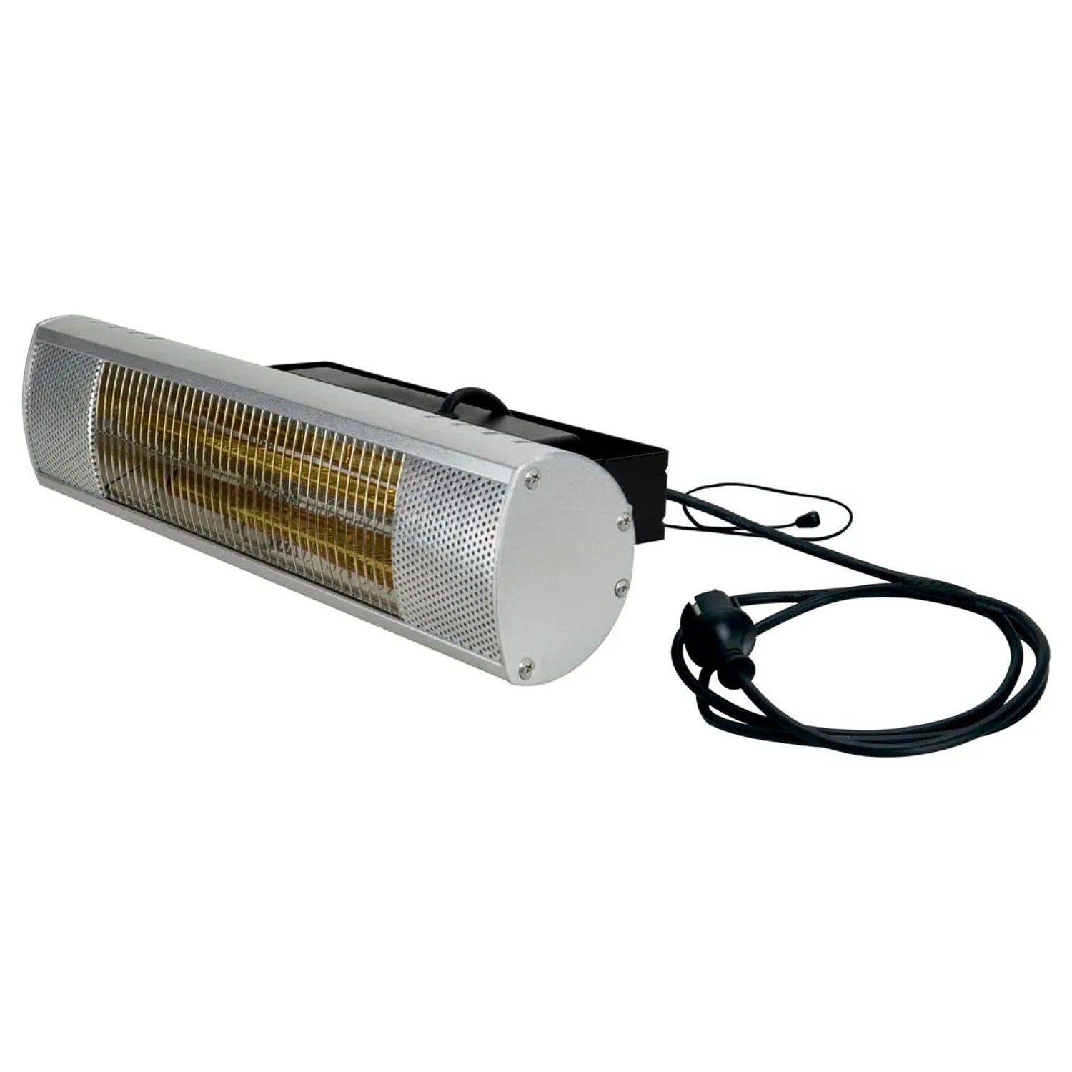 Heizstrahler Infrae Gastro 1500 W Alu für Wandmontage mit Zugschnur und Stecker.