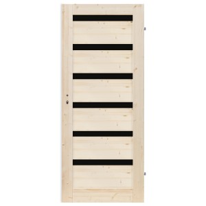 Radex Zimmertür ISEO 6S Massivholz Fichte LACOBEL-Glas 610 cm x 198,5 cm DIN R