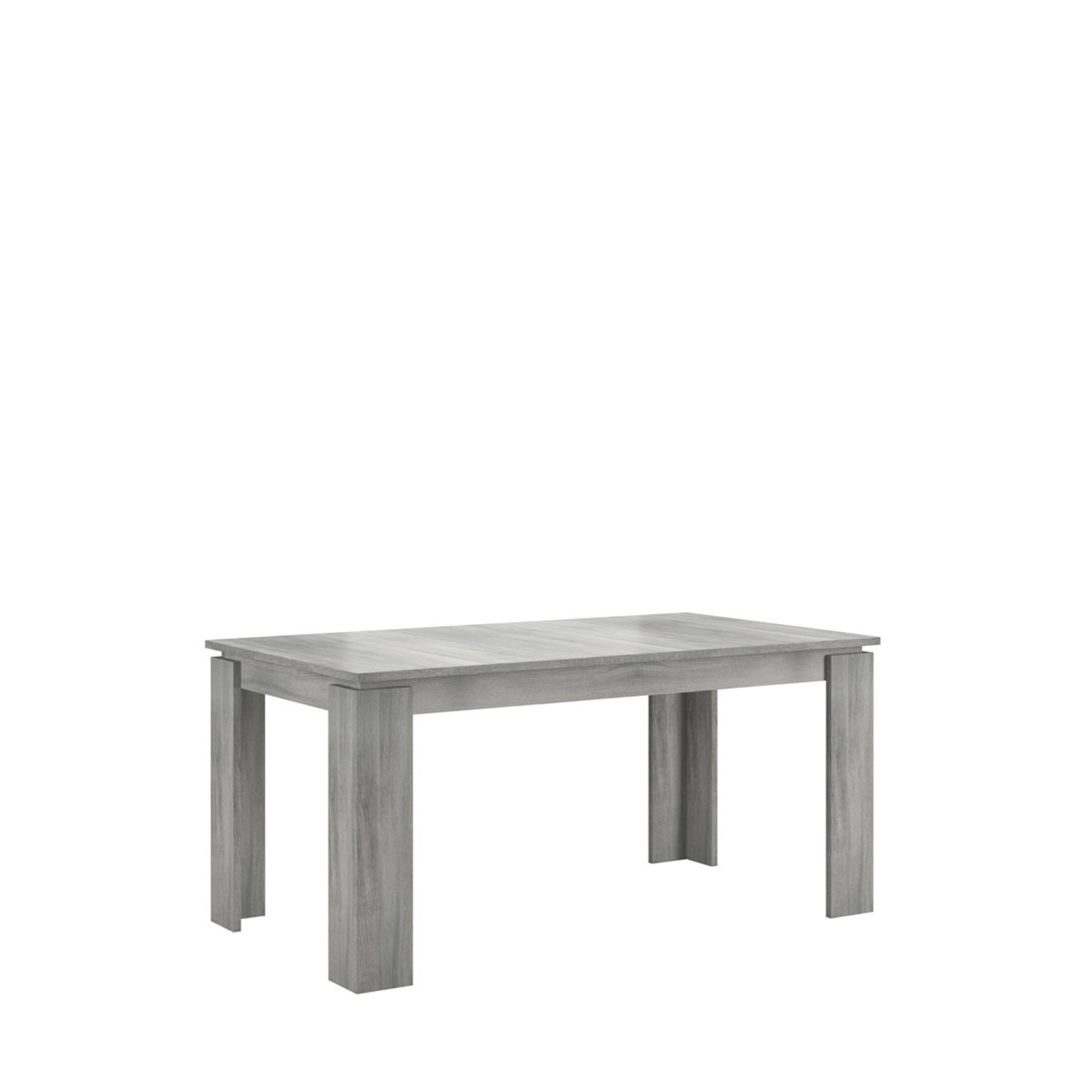 ebuy24 Titan Esstisch 160/200 cm inkl Zusatzplatten Grau günstig online kaufen