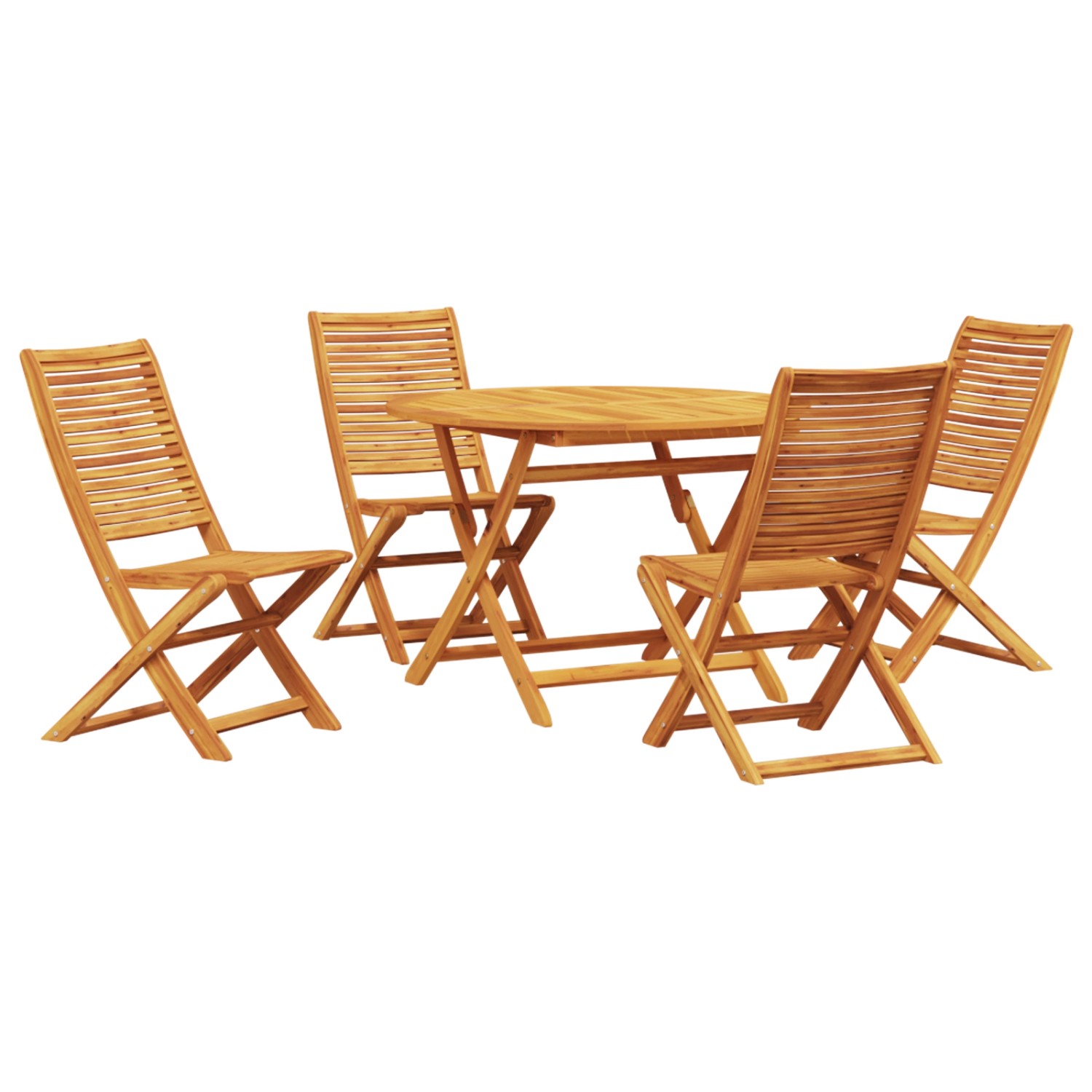 vidaXL 5-tlg Garten-Essgruppe Massivholz Akazie 3375708 günstig online kaufen