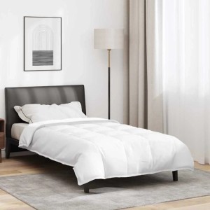 vidaXL 2-in-1 Bettdecke Weiß 140 x 220 cm Feder 42007669