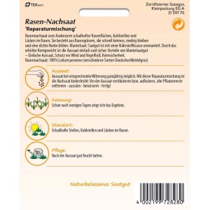 SAMEN PFANN Rasen-Nachsaat Gras-Samen Zur Reparatur