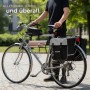 Tectake Set Fahrradtasche Georg und Fahrradrahmentasche Große Fahrradtasche Mit 2 Fächern Rahmentasche Mit Touch Handyfach 18 x 8 5 x 8 5 cm 18 x 8 5_8
