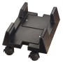 SOTECH Computerständer PC Ständer Rollbar und Verstellbar Schwarz