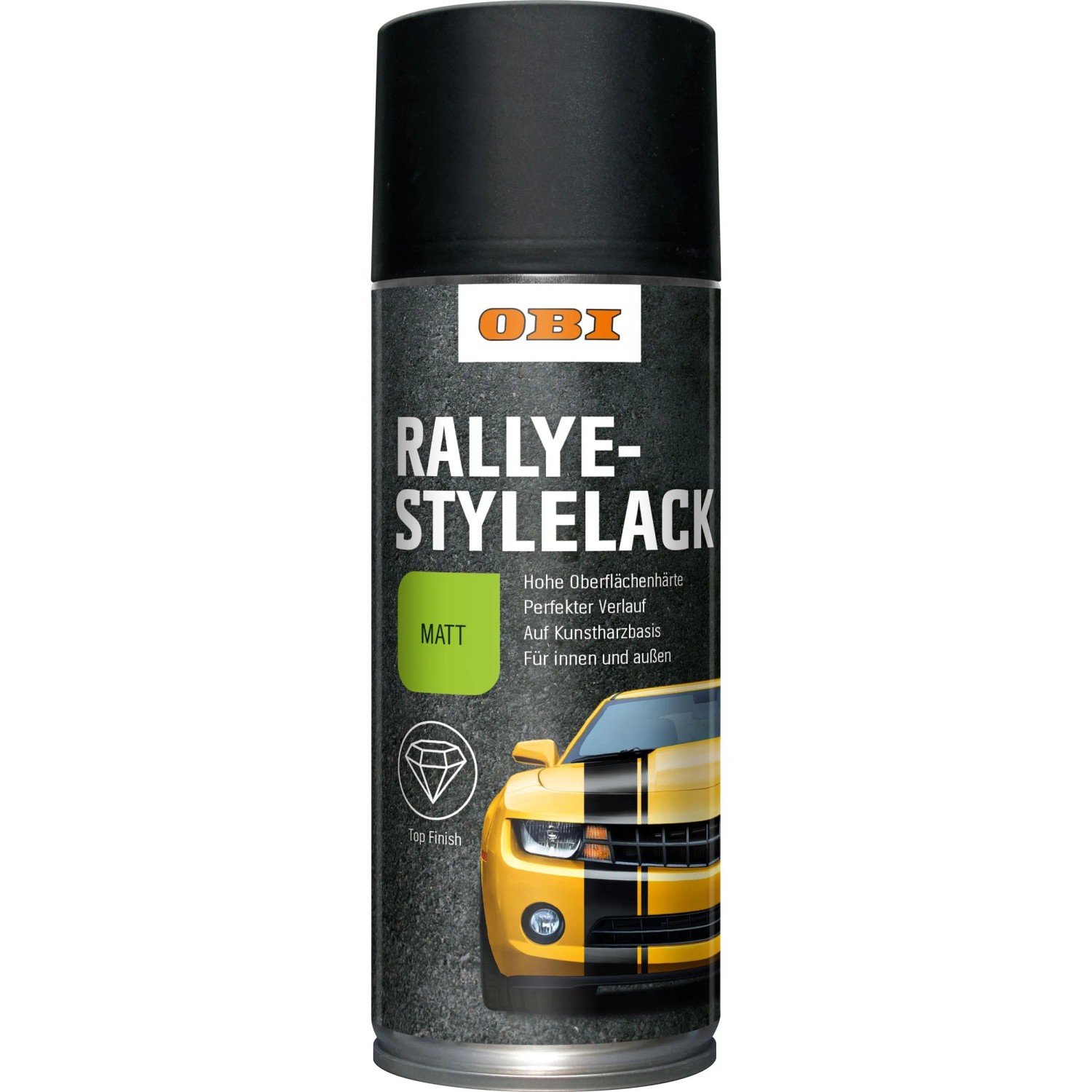 OBI Rallyestyle Lack Spray Schwarz matt 400 ml