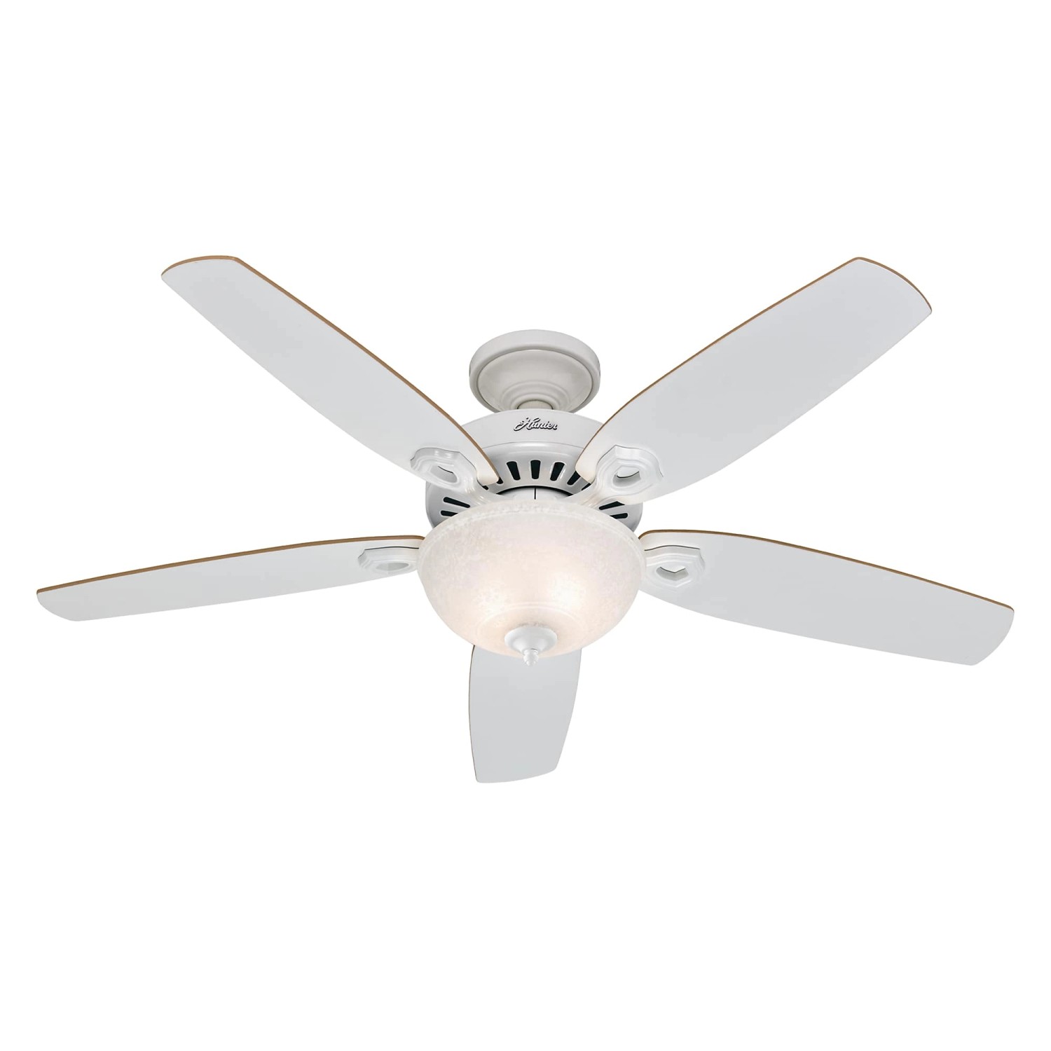 HUNTER FANS Deckenventilator Builder Deluxe 132 cm Weiß mit Beleuchtung und günstig online kaufen