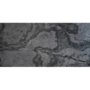 Glänzendes, silberfarbenes Steinfurnier 60x120cm für Wandverkleidung. Naturstein Verblender mit Struktur.