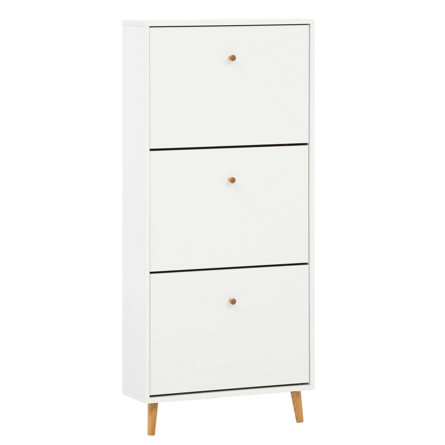 Schildmeyer Schuhkipper Bjarne 3 Klappen 131 cm x 59,8 cm x 19,55 cm Weiß-Matt