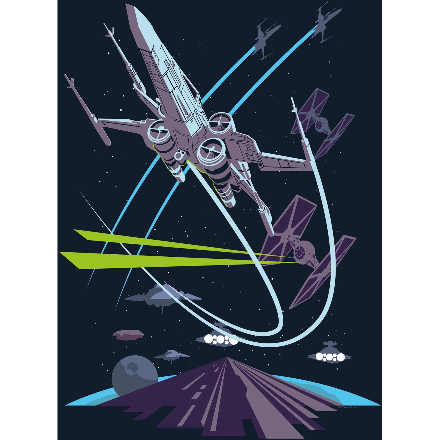 Komar Wandbild Star Wars X-Wing 50 x 70 cm