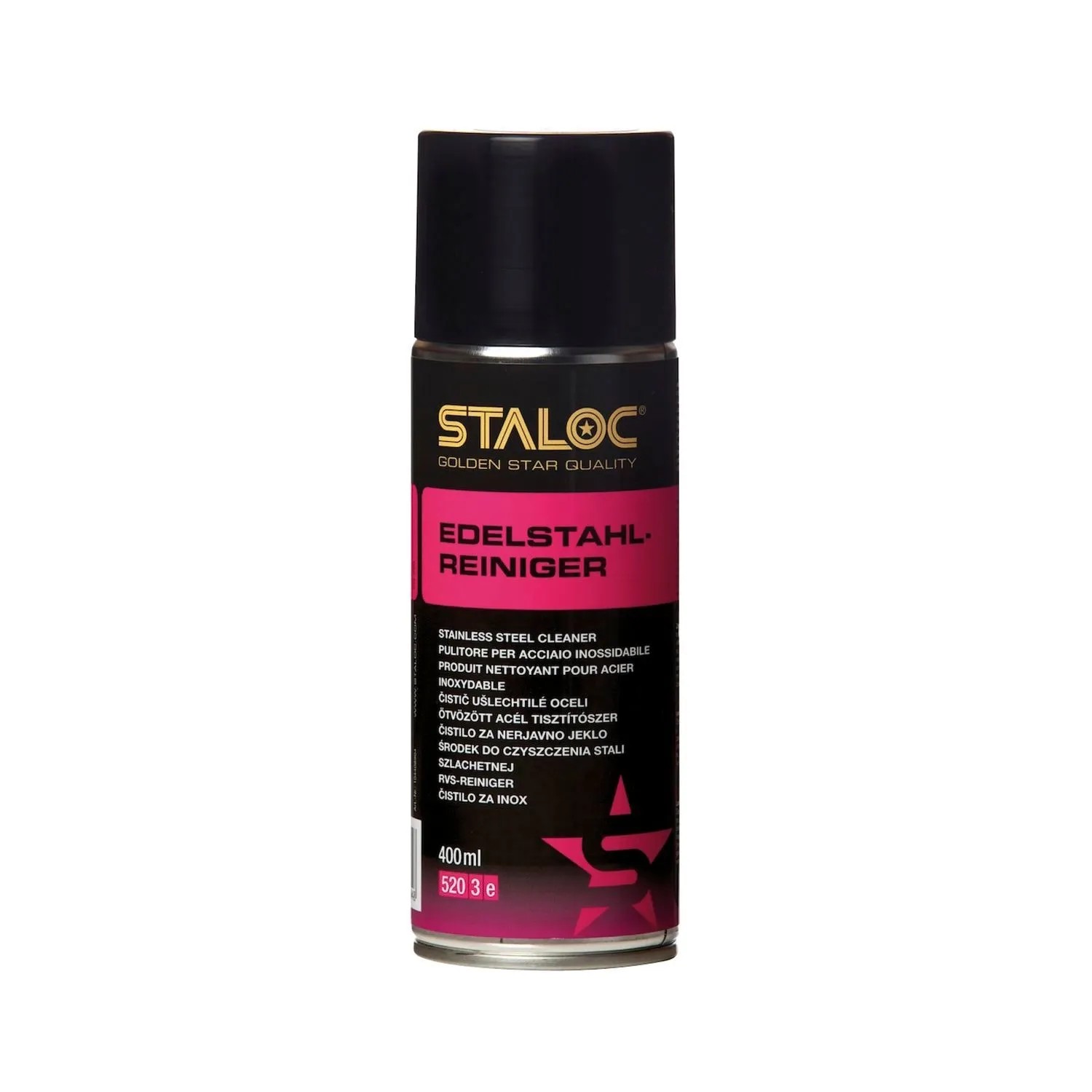Staloc Edelstahlreiniger Sq-260 zum Edelstahl Reinigen Pflegen & Schützen 400 ml