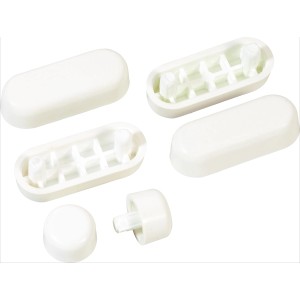 baliv Ersatz-Puffer für WC-Sitze, 6 Stück, aus Kunststoff.