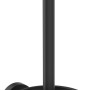 Ideal Standard IOM WC-Bürstengarnitur, wandhängend, mit schwarzem Glasbehälter.