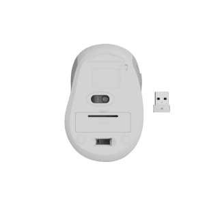 Hama Optische 6 Tasten-Funkmaus WM-400 Ergonomisch ohne Klickgeräusch Weiß