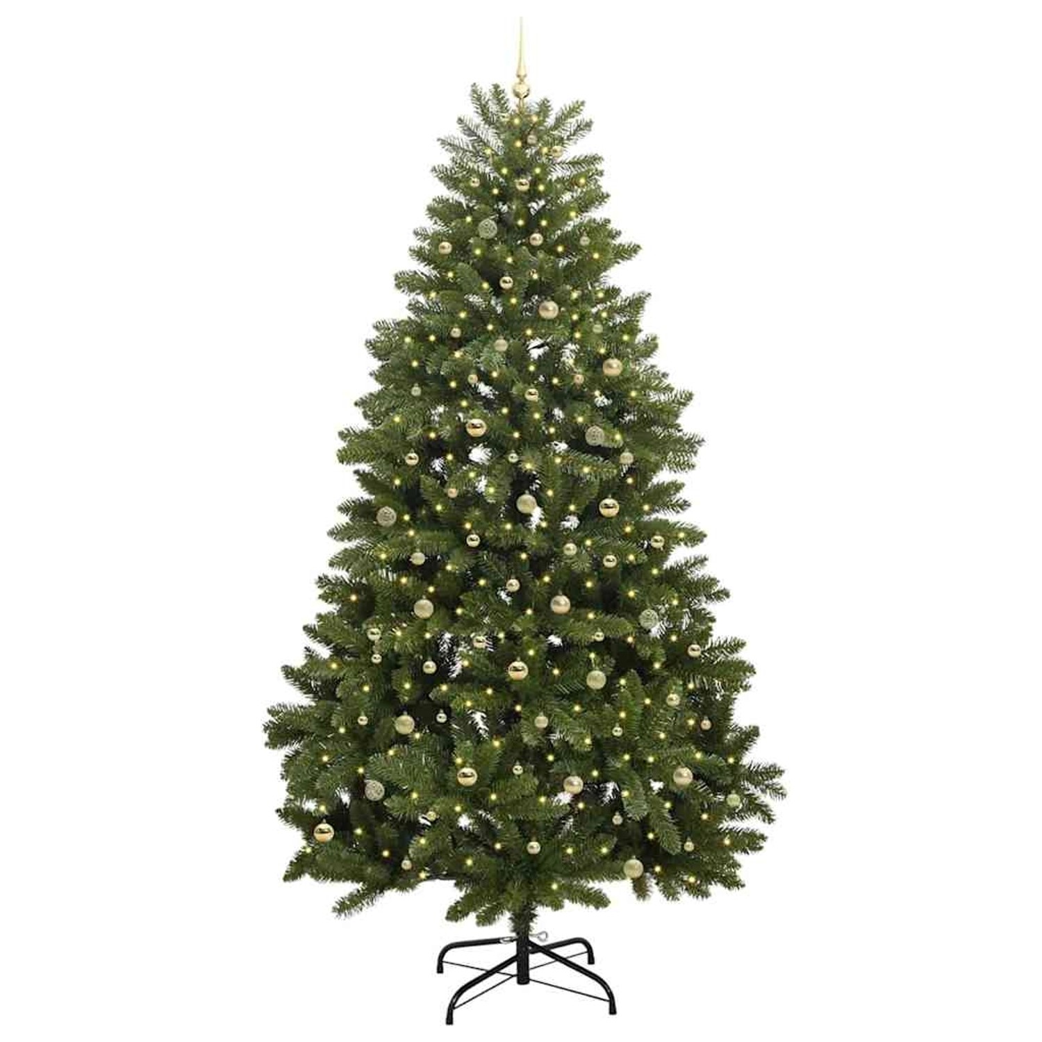 vidaXL Künstlicher Weihnachtsbaum Grün 300 cm PVC und Metall 3395725