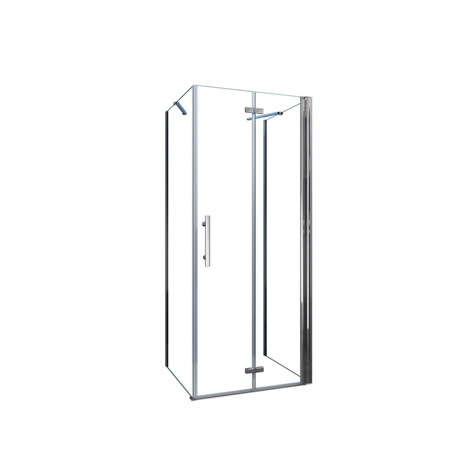 Duschparadies U-Duschkabine 70 x 80 x 70 cm U-Kabine Höhe 185cm Falttür 6mm günstig online kaufen