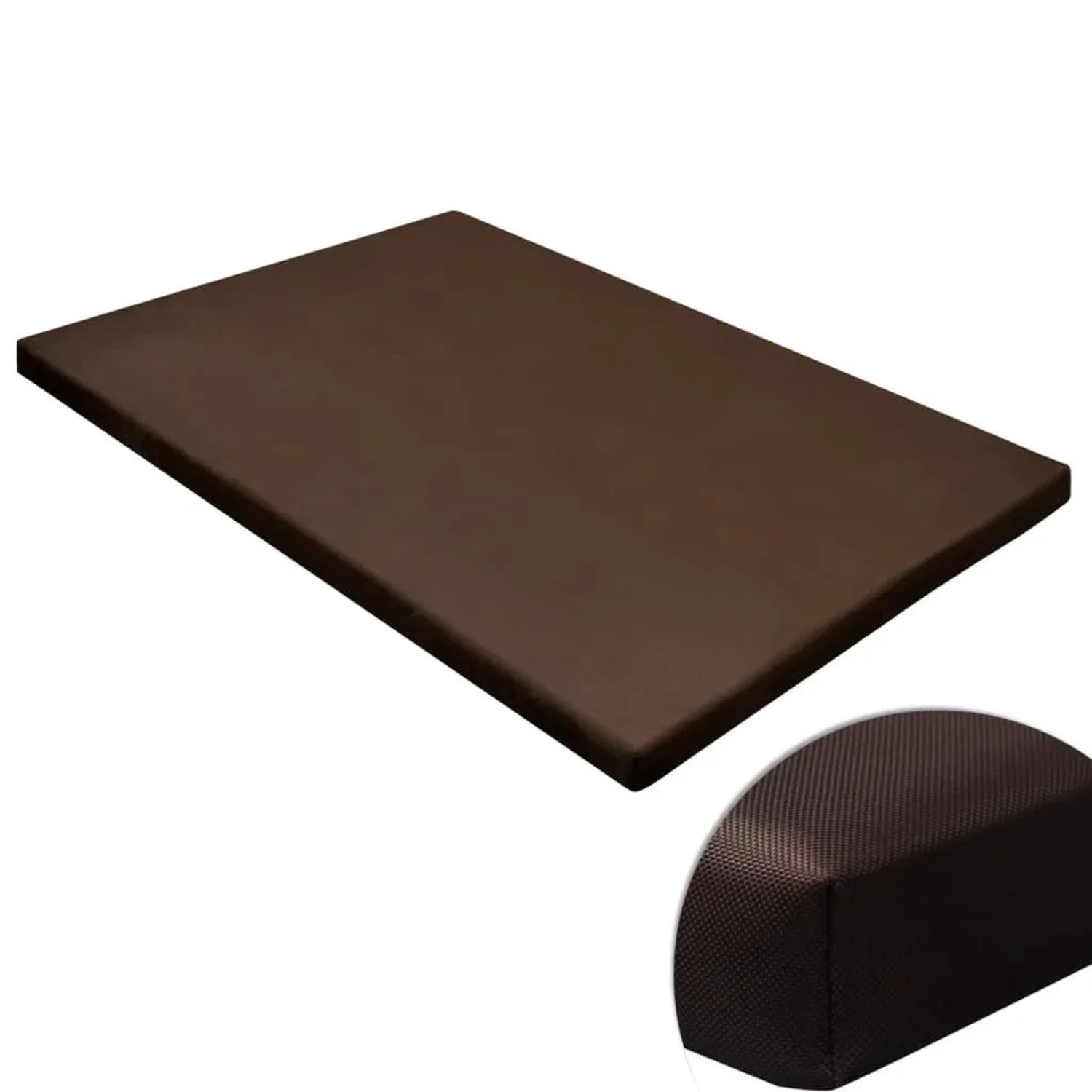 vidaXL Hundebett Haustiermatte Quadratisch Braun M 170240