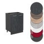 Vicco Küchenunterschrank R-Line, schwarz Beton/Anthrazit, 60 cm breit, ohne Arbeitsplatte. Verschiedene Farbvarianten.