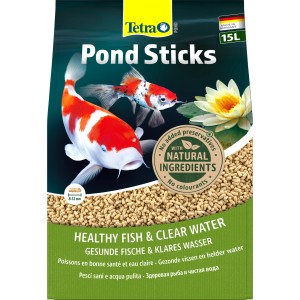 Tetra Pond Sticks 15 l Teichfutter: Hauptfutter für gesunde Teichfische und klares Wasser.