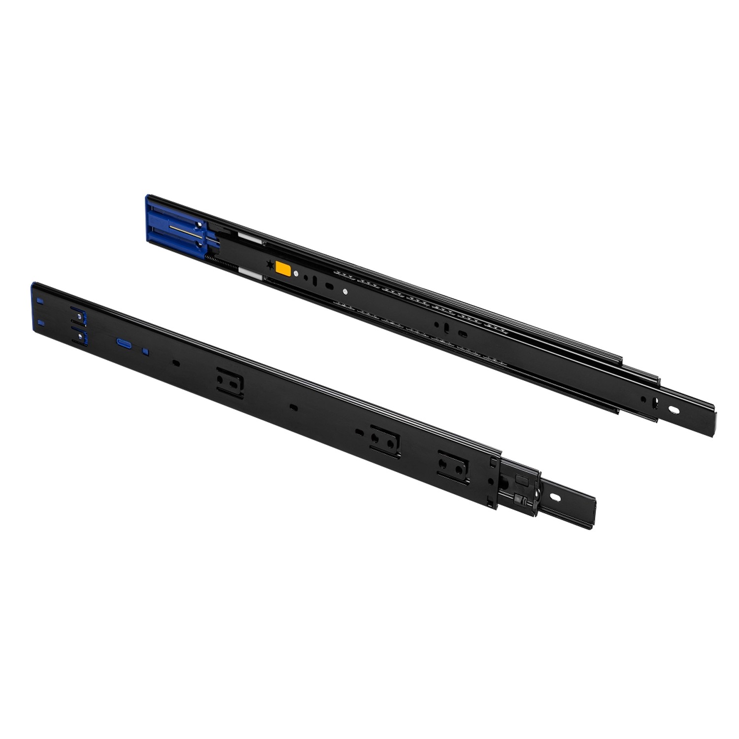 MS Beschläge Schubladenauszug Schwarz Vollauszug 30 KG 450 mm