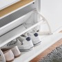 SoBuy Schuhkipper Schuhbank Garderobenbank Sitzbank mit Stauraum Weiß FSR171-W_8