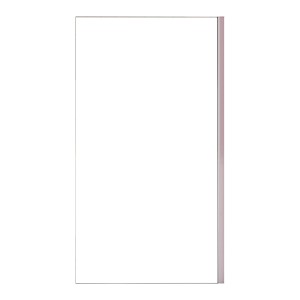 Rechteckiger Badewannenaufsatz, 75x140cm, Chrom glänzend, 6mm ESG Glas, Nanobeschichtung.