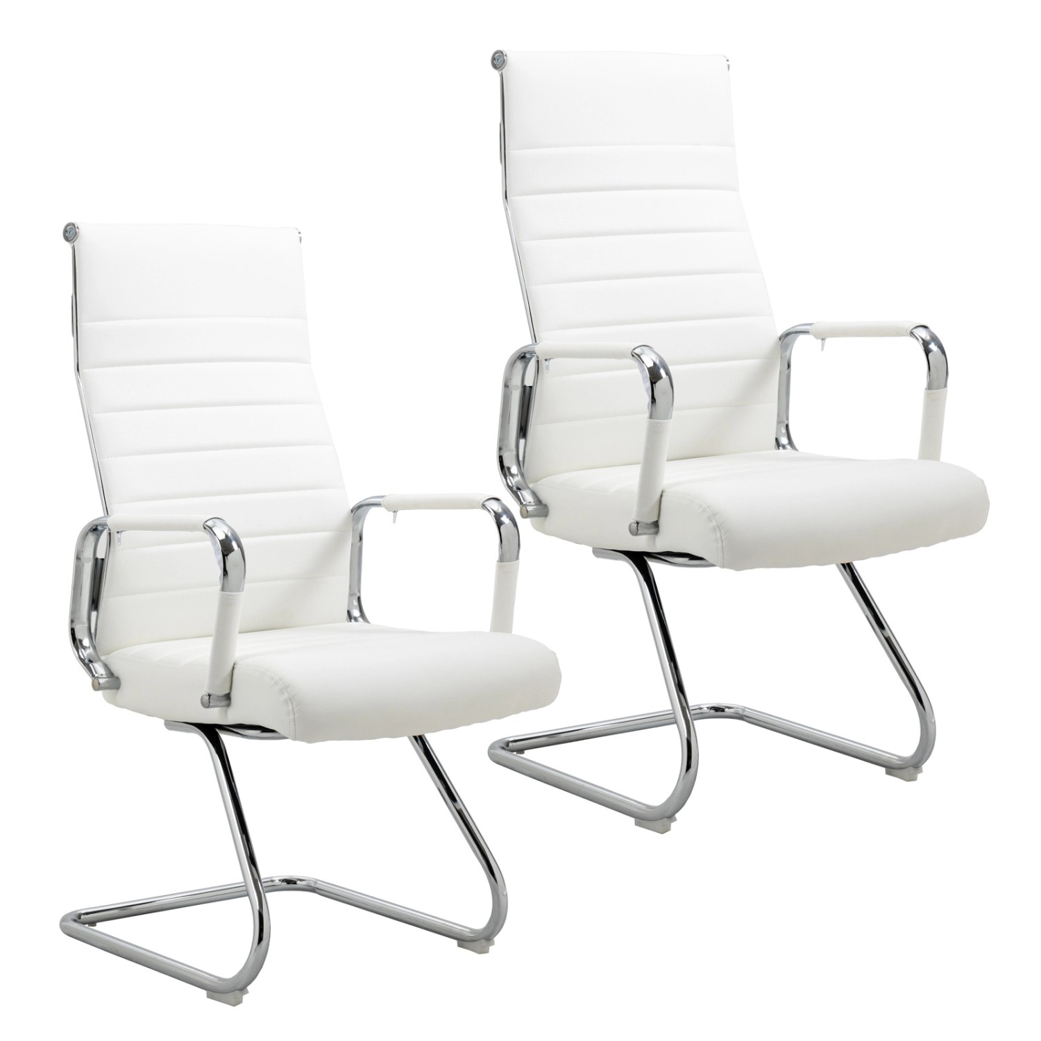 Svita Office Comfort 2er Set Besucherstuhl Freischwinger Mit Armlehne HB Ku günstig online kaufen