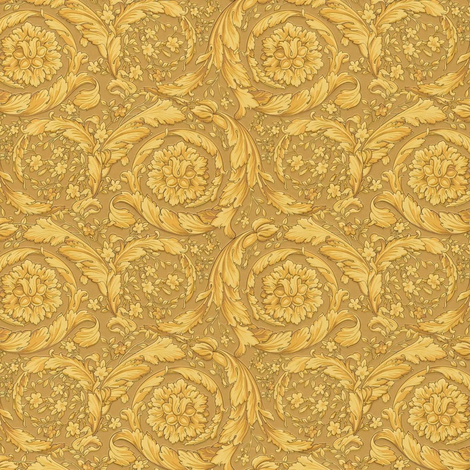 Bricoflor Englische Tapete in Gold Barock Vliestapete im Rokoko Stil Golden günstig online kaufen