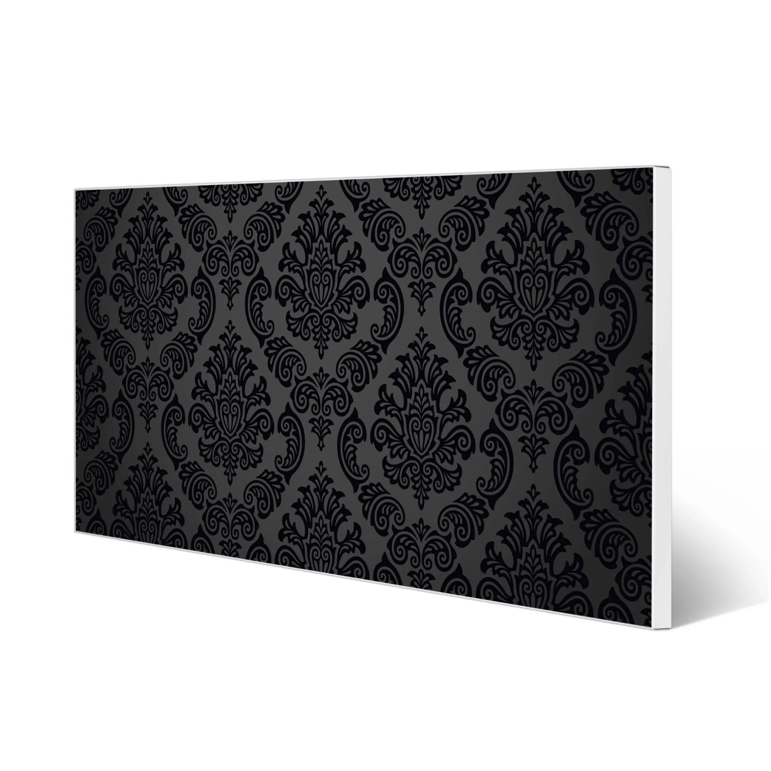 Banjado Magnettafel 30x75 Cm – Mit Motiv "Blätter", Inkl. 4 Magneten & Montageset