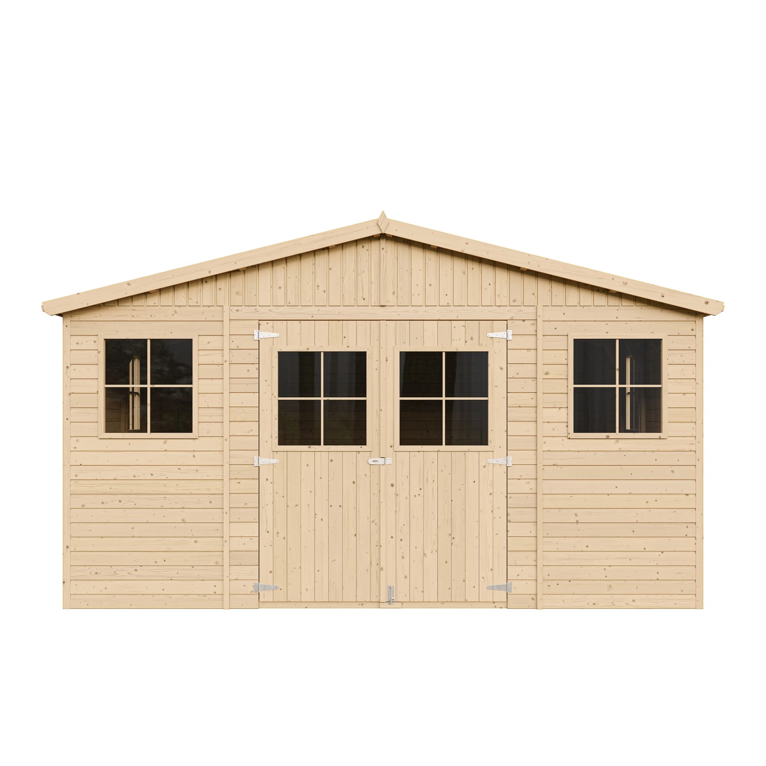 Timbela Gartenhaus Holz Abstellraum M333 19,77 m² mit Fenstern günstig online kaufen