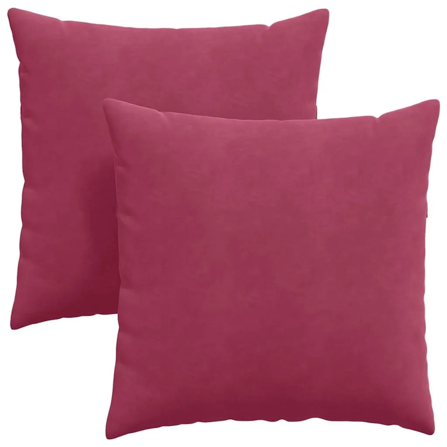vidaXL Sofakissen 2 Stück Weinrot 60 x 60 cm Cordstoff 42014019